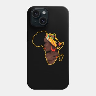 Africa Queen Mother Africa Melanin Kente Pattern Phone Case