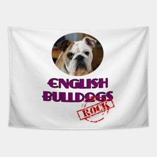 English Bulldogs Rock! Tapestry