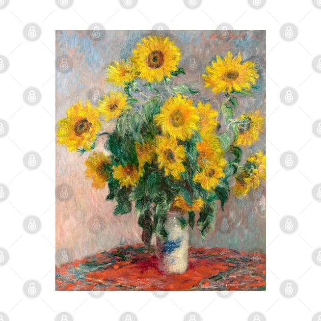 Bouquet of Sunflowers (1881) by Claude Monet by Oldetimemercan