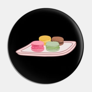 Macaron cartoon illustration Pin