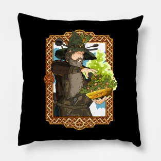 magical soup wizard. Pillow