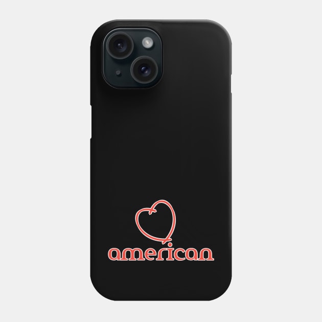 American Love Phone Case by radeckari25