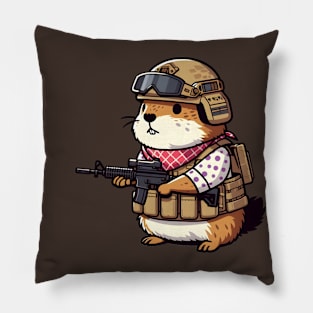 Tactical Groundhog Pillow