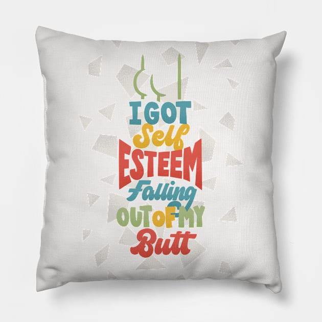 Self Esteem Pillow by polliadesign