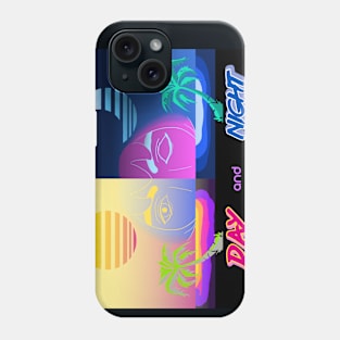 Retro Day and Night Phone Case