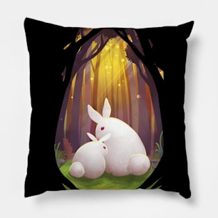 Forest Bunnies Pillow