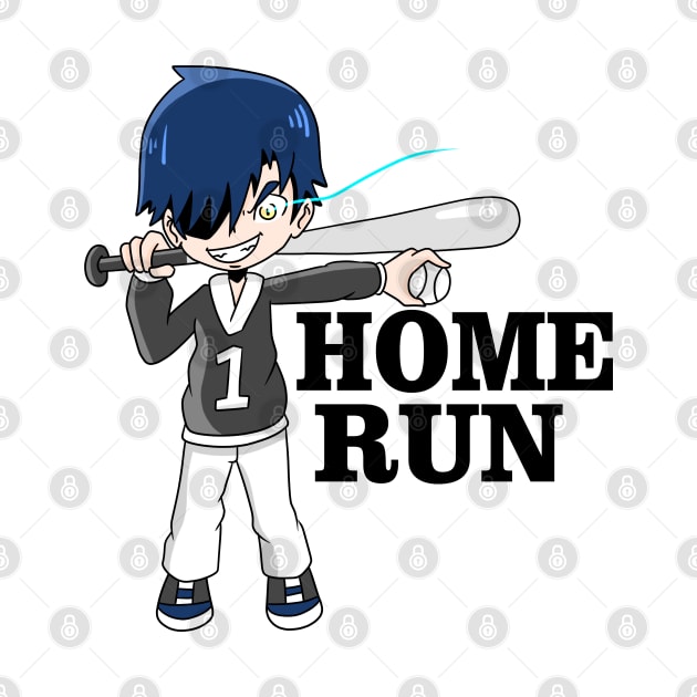 baseball home run cool cartoon by Ojoy