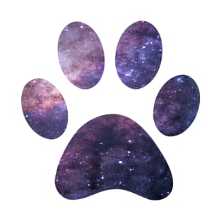 Purple Paw Galaxy T-Shirt