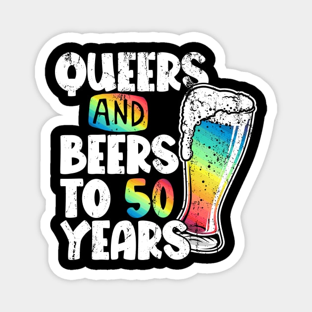 Queers and beers to my 50 years Magnet by Hinode