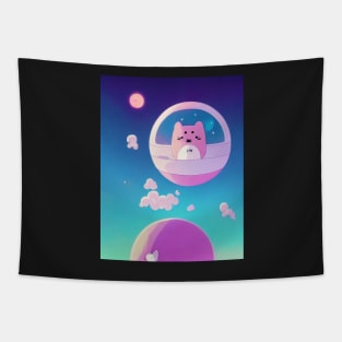 bee and puppycat Tapestry