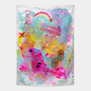 dreamy debris Tapestry