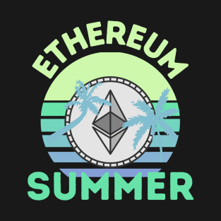 Ethereum Summer Retro Sunset T-Shirt