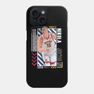 Nikola Jokic Paper Poster Version 10 Phone Case