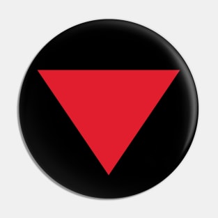 Inverted Red Triangle Pin