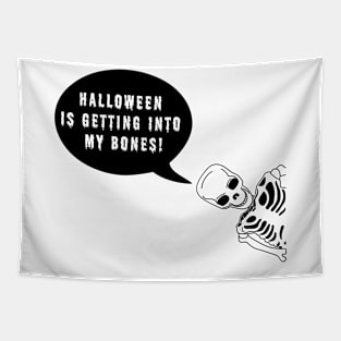 Halloween skeleton Tapestry