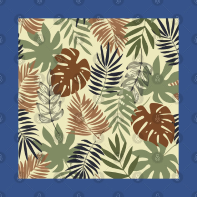 Discover Vector Seamless Tropical Pattern With Plants Design Printing - Vector - T-Shirt