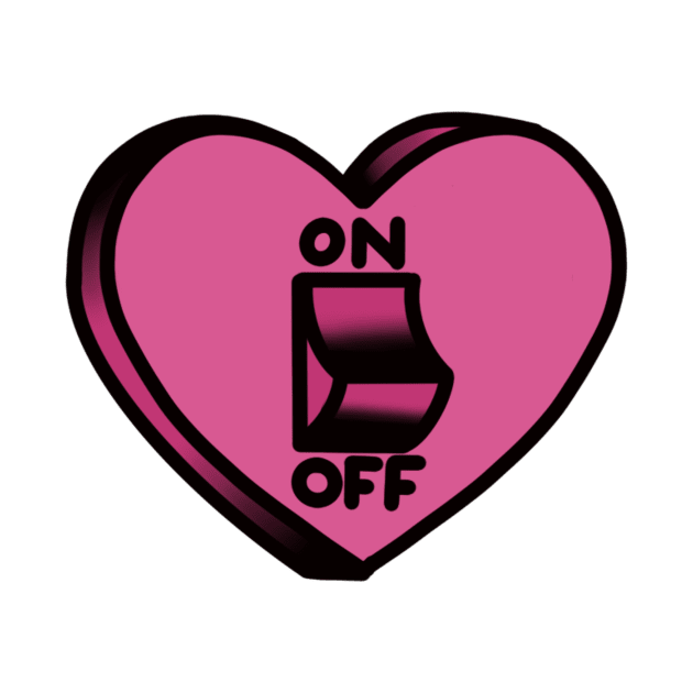 On/Off Switch Heart by drawingsbydarcy