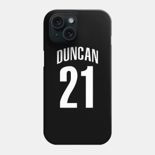 Tim Duncan Number 21 Phone Case