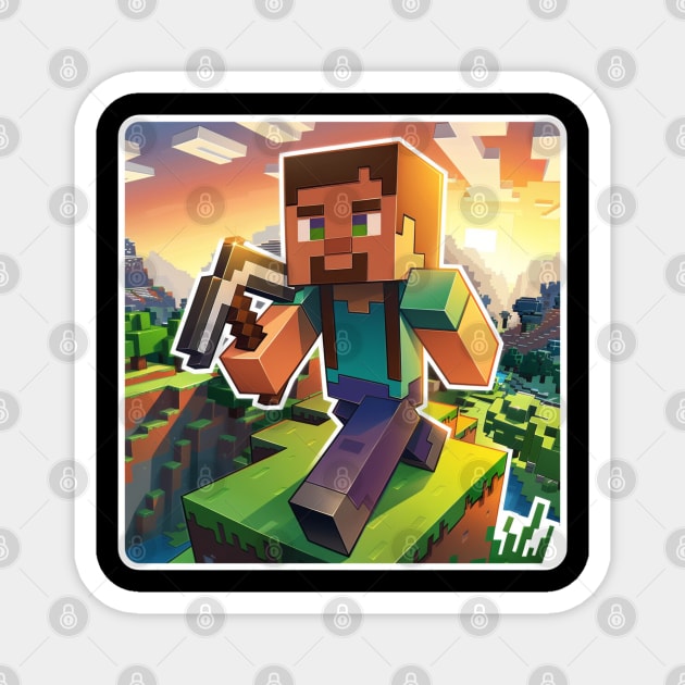 Minecraft Magnet by B&C Fashion