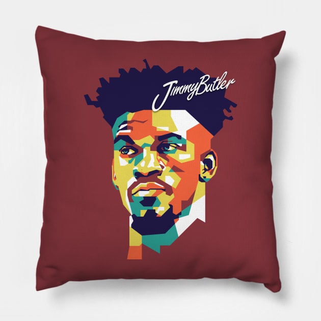 Jimmy Butler on WPAP #1 Pillow by pentaShop