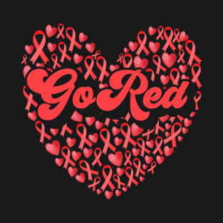 Go Red Heart Disease Awareness T-Shirt