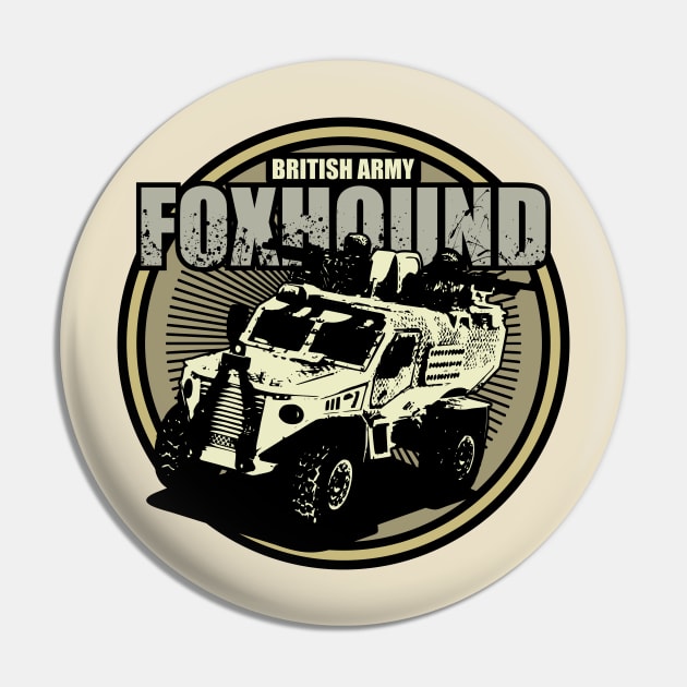 British Army Foxhound Patch Pin by TCP