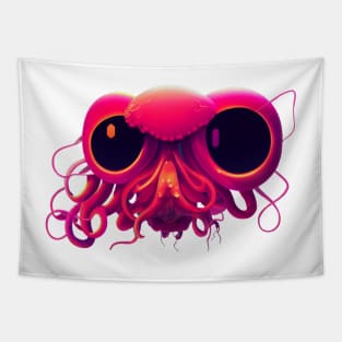 Squid alien with big eyes Tapestry