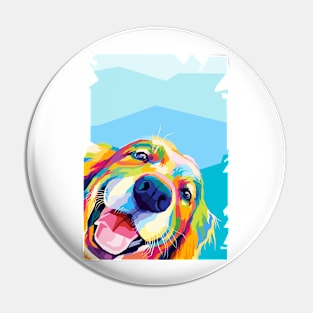 Dog Pop Art Pin