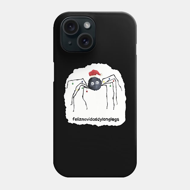 Feliznavidaddylonglegs patch Phone Case by Flockadoodle