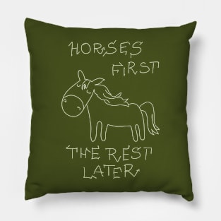 funny horse Pillow