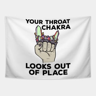 Yoga Chakra Brass Knuckles Funny Meditation Zen Statement Tapestry