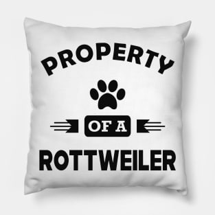 Rottweiler Dog - Property of a rottweiler Pillow