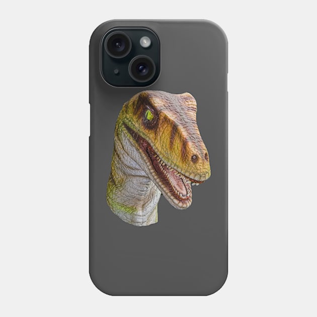 Velociraptor looking for dinner Phone Case by dalyndigaital2@gmail.com