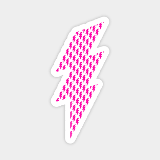 Pink power Thunderbolt Magnet