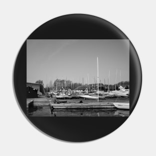 Moored boats on the Norfolk Broads Pin