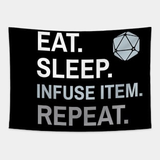 DnD Artificer Eat Sleep Infuse Item Repeat Tapestry