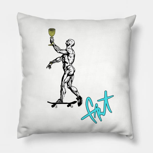 Raise yo glasses up!!! Pillow by HacknStack