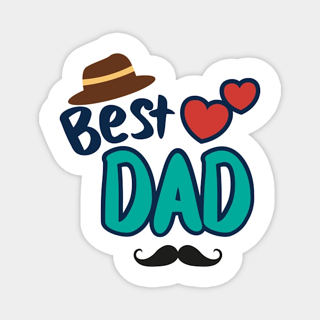 BEST DAD Magnet by tee-sailor