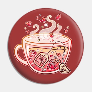 Sweet Rose Tea Pin