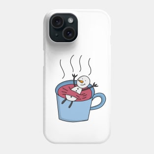 Snowman Tea Coffee Phone Case