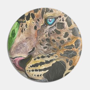 Leopard Portrait Pin