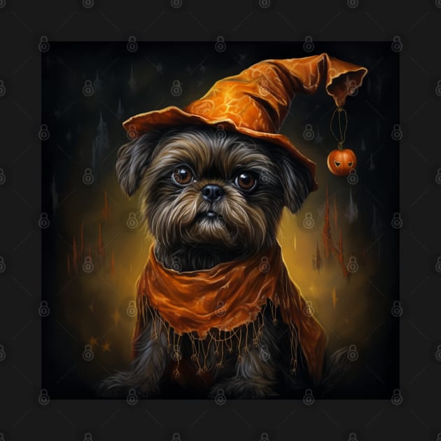 Brussels griffon Halloween by NatashaCuteShop