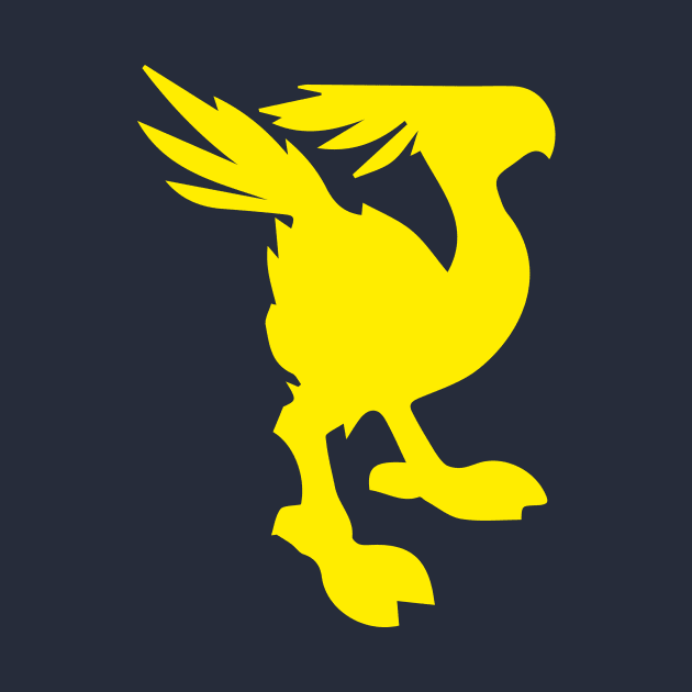 Minimalist Chocobo, Final Fantasy 7 by PWCreate