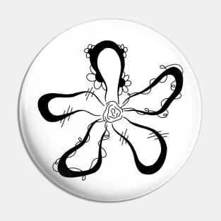 Abstract flower Pin