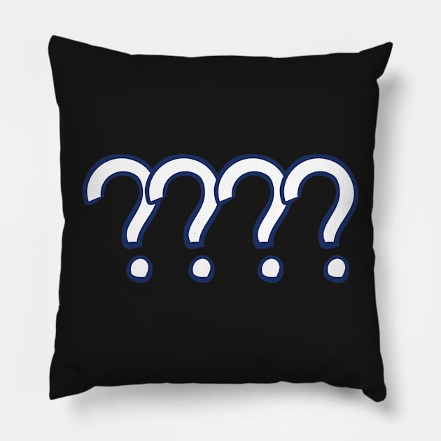 Question Mark Pillow by Islanr