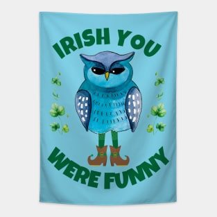 IRISH OWL WIT: ELF LEGS & FUNNY WISHES Tapestry