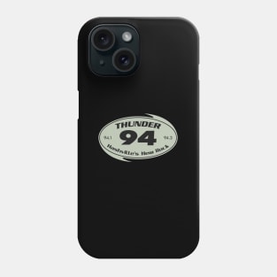 Thunder 94 Nashville Circle Design | 90s Radio Station Design Phone Case