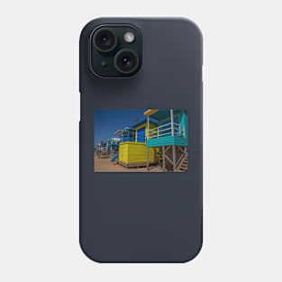 Boat sheds at Mt Martha North, Mornington Peninsula, Victoria, Australia. Phone Case