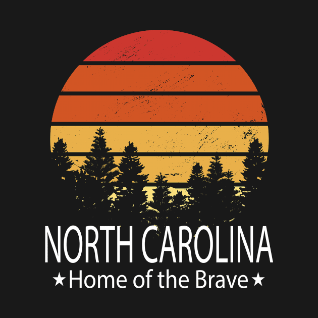 North Carolina, Home of the brave, North Carolina State by TahudesignsAT