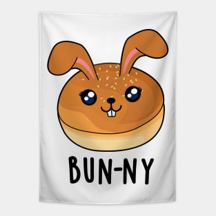 Bun-ny Cute Bunny Rabbit Bun Pun Tapestry